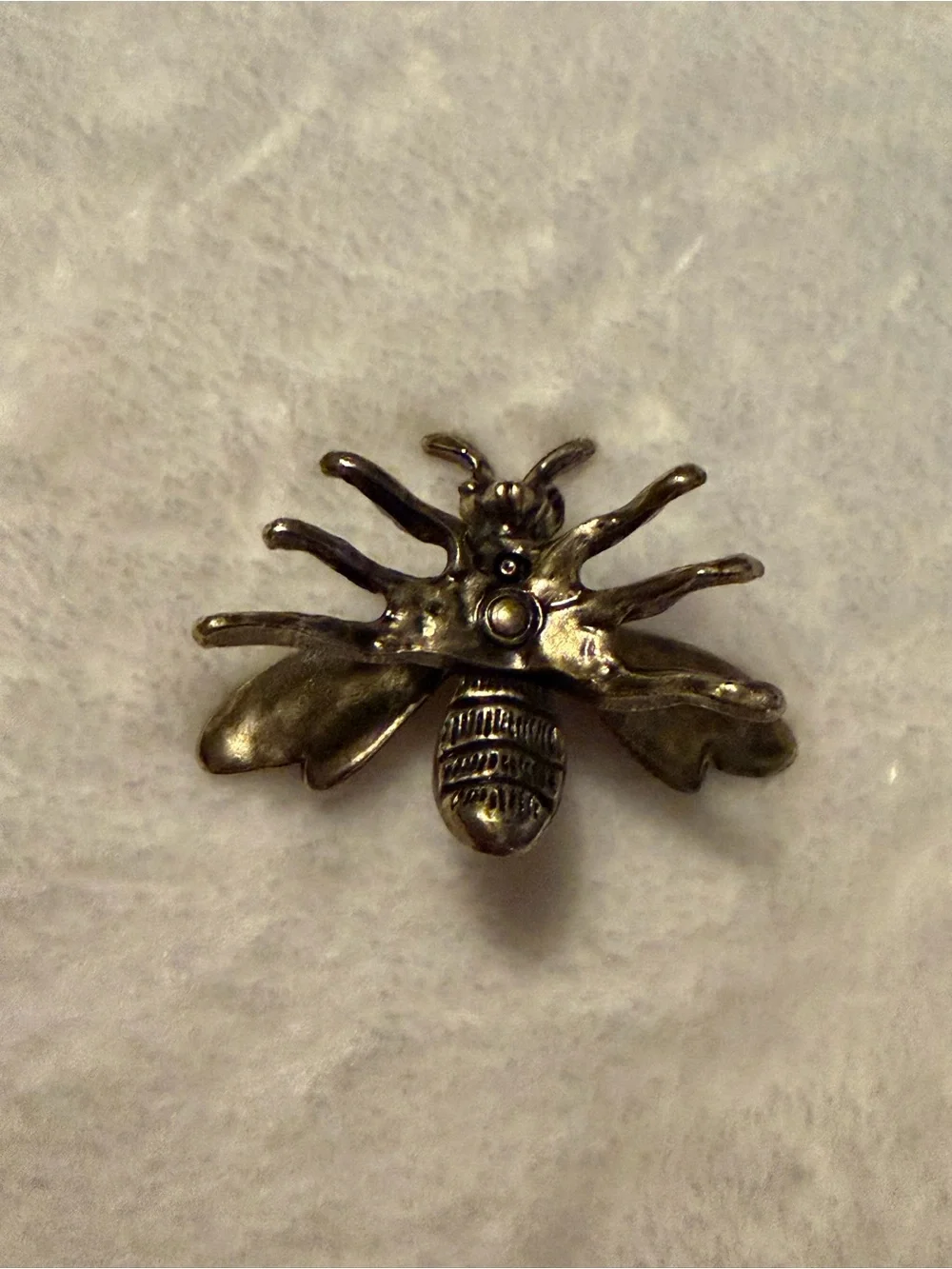 ElevateTech Bee Decor Figurine Gold Bee Figurine Brass Animal Insect